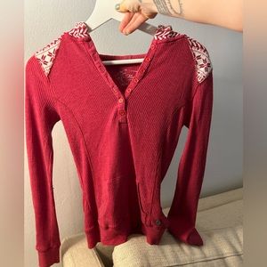 Red skinny winter sweater